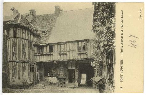 Ressource Pont Audemer Vieilles Maisons De La Rue Sadi Carnot