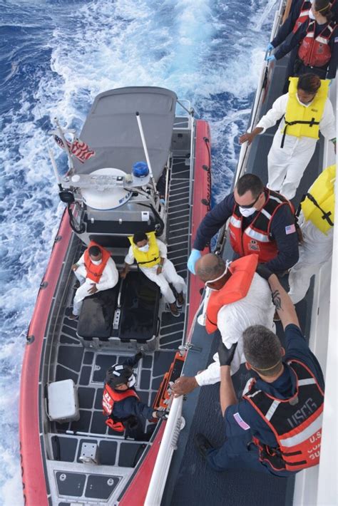 U S Coast Guard Takes 48 Of 49 Migrants Back To Santo Domingo After