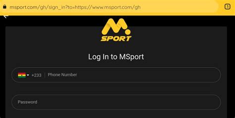 Msport Login 2023 From Ghana How To Access Your Online Account From