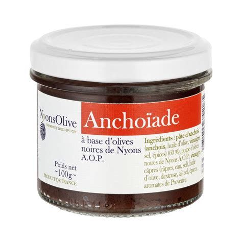 Sardellenpaste Mit Schwarzen Oliven Anchoiade Base D Olives Noires