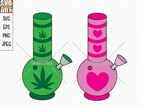 Weed Bong Svg Set 420 Cannabis Vector Clipart Numérique Etsy France