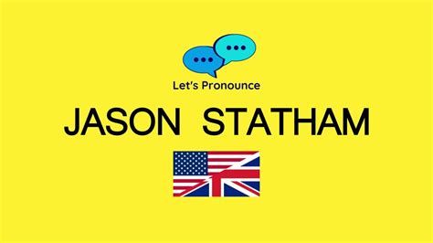 How To Pronounce JASON STATHAM In American English And British English