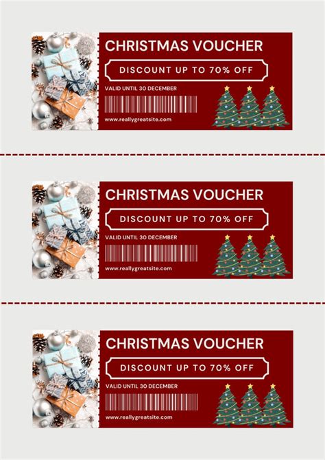 Free And Editable Christmas Coupon Templates Canva