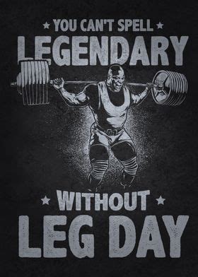 Legendary Leg Day Ronnie Poster Picture Metal Print Paint By CHAN