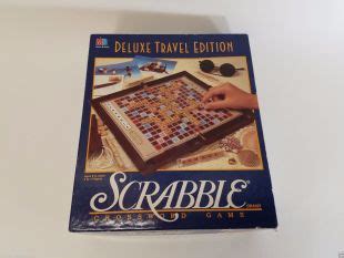 Deluxe Travel Edition Scrabble Milton Bradley Complete 1990