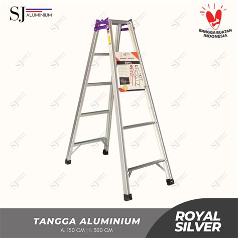 ROYAL SILVER Tangga Lipat Aluminium 1 5 Meter 150 CM Aluminium