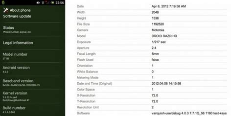 Motorola Droid RAZR HD specs leaked via Picasa - CELLPHONEBEAT
