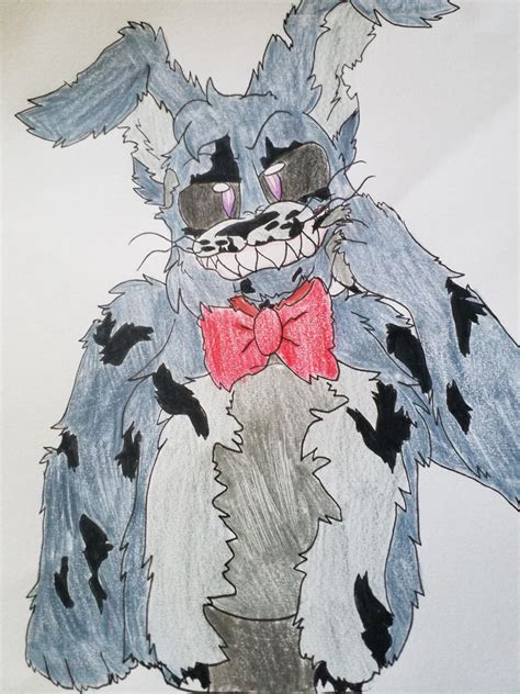 Nightmare Bonnie drawing by kattren on DeviantArt