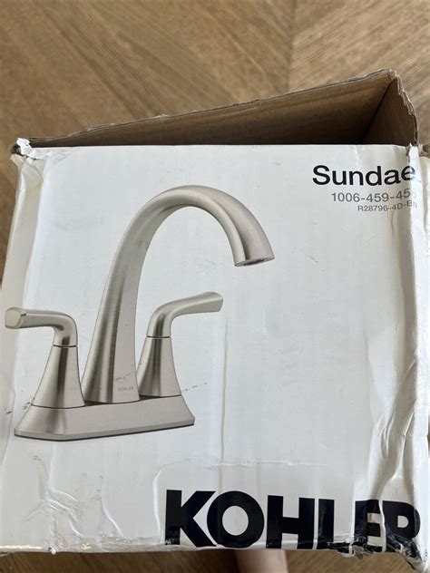 Kohler Sundae Bathroom Sink Faucet Vibrant Brushed Nickel K R28796 4d Bn 885612949721 Ebay