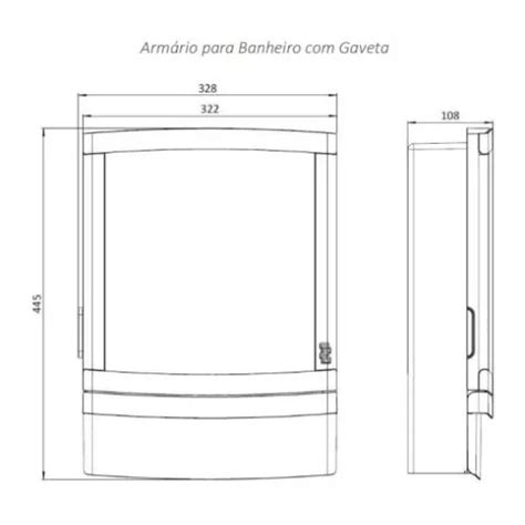 Arm Rio Para Banheiro Tivoli Gaveta Branco