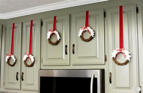 Cabinet Christmas Wreaths The Ribbon Retreat Blog