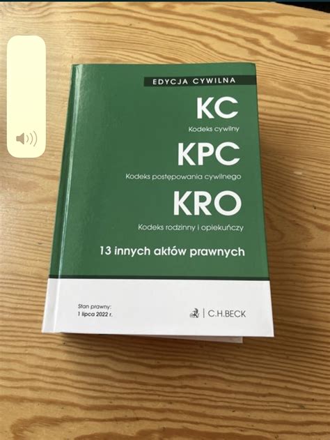 KC KPC KRO Kodeks Cywilny C H Beck Błonie Kup teraz na Allegro