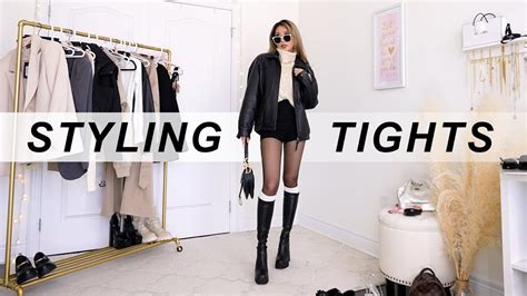 Tights Lookbook How To Style Tights Youtube