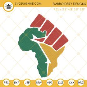 Fist Africa Hand Embroidery Designs Africa Map Embroidery Files