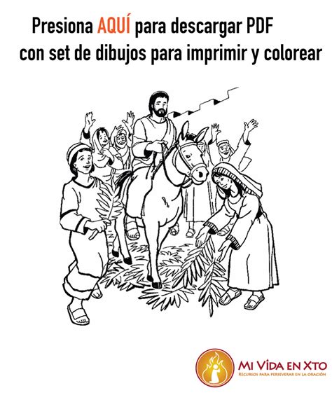 Dibujos Para Colorear Ni Os En Domingo De Ramos Mi Vida En Xto