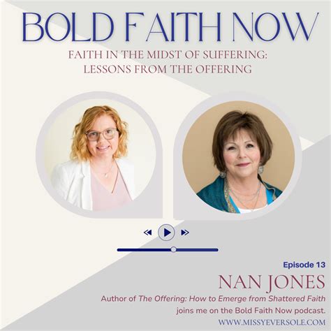 13 Faith In The Midst Of Suffering Lessons From The Offering With Nan