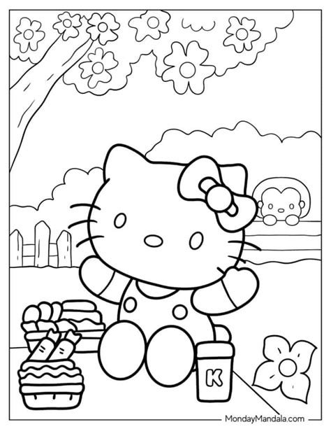 Hello Kitty Coloring Pages To Print Out For Free