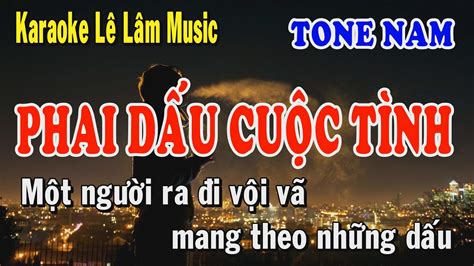 Karaoke Phai D U Cu C T Nh Tone Nam L L M Music Youtube