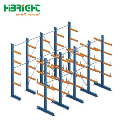 Industrial Warehouse Steel Pipe Racking System Cantilever Rack For