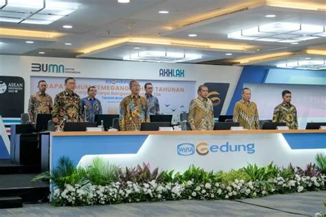 WIKA Gedung Bagikan Dividen Rp23 16 Miliar Dalam RUPST Tahun Buku 2022