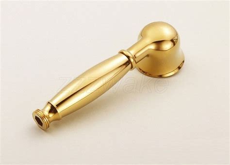 Gold Color Brass Telephone Style Hand Held Bathroom Water Saving Shower