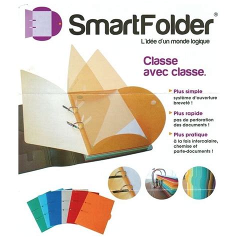 Smartfolder Aloha 6 Chemises à 3 rabats bleu Pas Cher Bureau Vallée