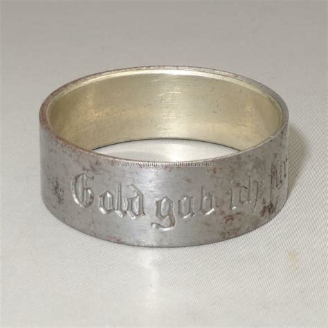 Patriotischer Fingerring Weltkrieg Gold Gab Ich F R Eisen