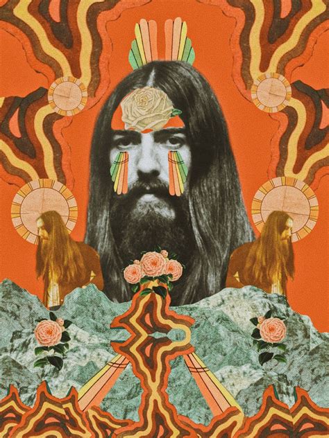 The George Harrison Print In Beatles Art Hippie Art