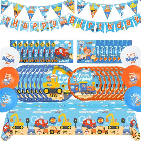 Buy Treasures Ted Blippi Birthday Party Supplies Serves 24 Guests