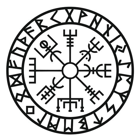 Viking Compass Tattoo Designs Vegvisir Tattoo