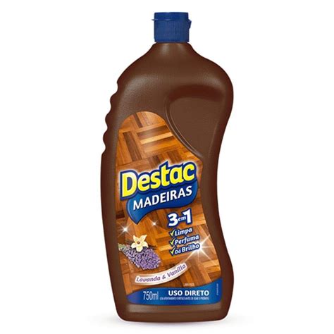 Limpador Destac Para Pisos De Madeira Lavanda E Vanilla Ml