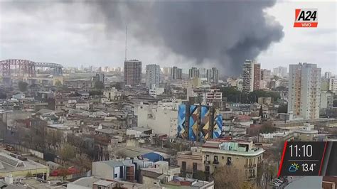 Incendio Y Densas Columnas De Humo En Dock Sud A24 YouTube