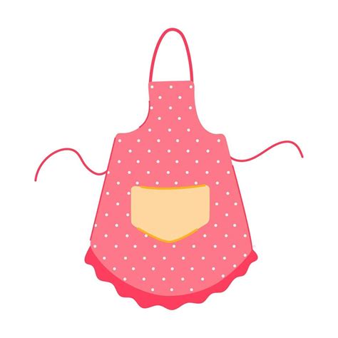 Fabric Apron Kitchen Cartoon Vector Illustration Vector Art At