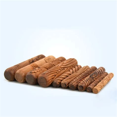 Wood Texture Roll Pressed Printing Texture Tools Polymer Clay Ceramic ...