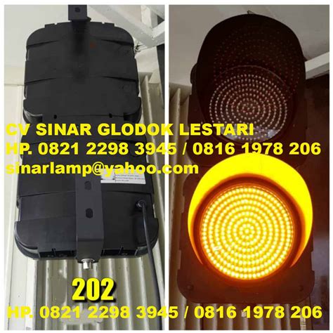 Lampu Traffic Light Lalu Lintas Warning Light 2 Mata Warna Kuning