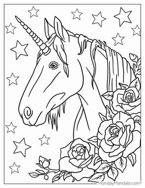 74 Unicorn Coloring Pages Free PDF Printables