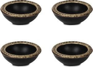 Zoiks Wooden Decorative Bowl Indian Kalakari West Bengal Black Wood