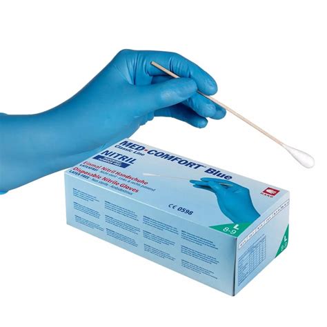 Ampri Med Comfort Blue Nitrile Examination Gloves Fisher Scientific