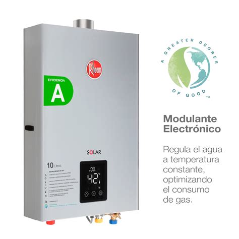 Ripley PACK SPLENDID CALEFONT RHEEM 10 LITROS TIRO FORZADO GAS