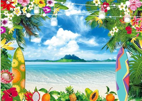 Amazon CYLYH 7x5ft Summer Hawaiian Beach Photography Backdrop