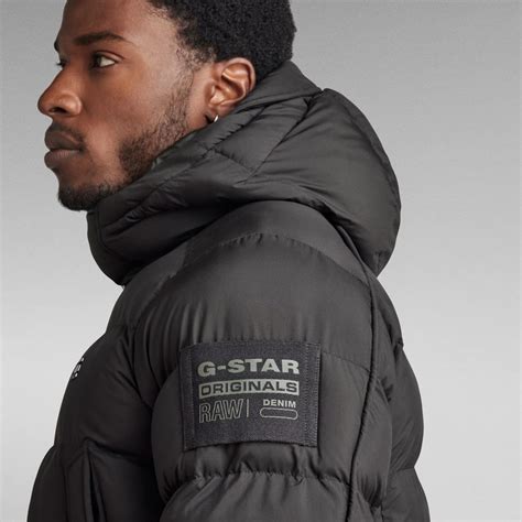 G Whistler Padded Hooded Parka Black G Star Raw