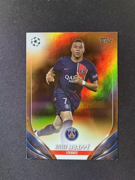 Topps Uefa Competition Ucc Kylian Mbappe Orange Psg