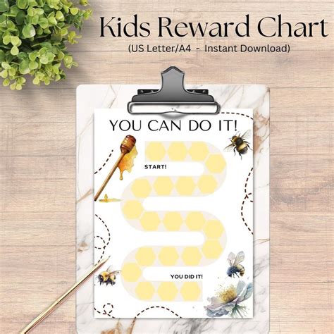 Printable Sticker Reward Chart Kids Routine Sticker Chart Daily Chore