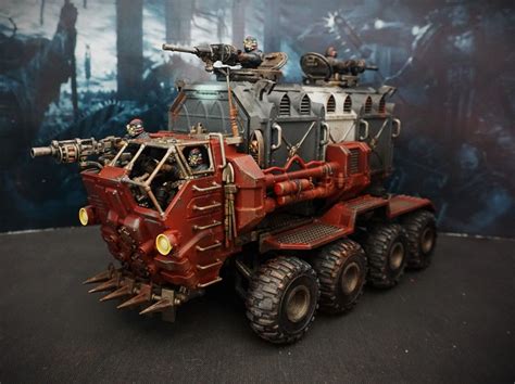 Cargo 8 Ridgehauler Trailer Promethium Tanks Painted Necromunda