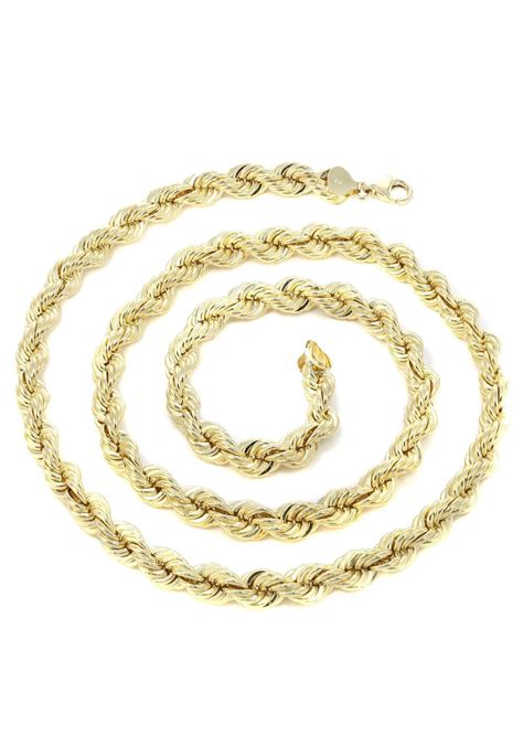 14k Gold Chain Solid Rope Chain Frostnyc