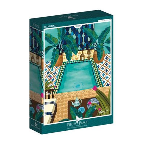 Comprar Puzzle Pieces And Peace Riad Azul De Piezas