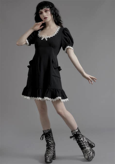 Dolls Kill Lace Babydoll Dress Black Dress Babydoll Dress