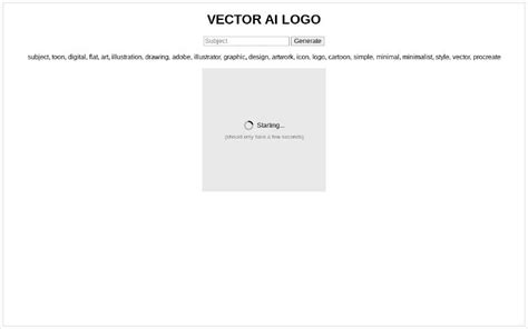 VECTOR AI LOGO ― Perchance Generator