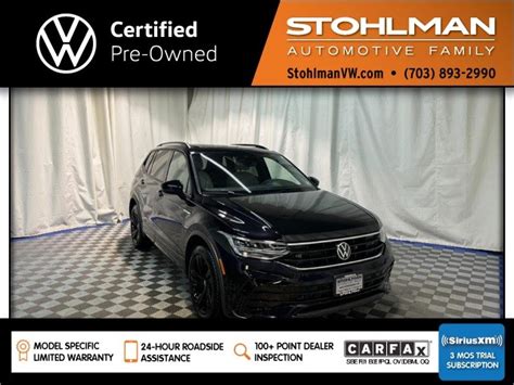 Certified Pre Owned 2023 Volkswagen Tiguan 2 0T SE R Line Black 4D