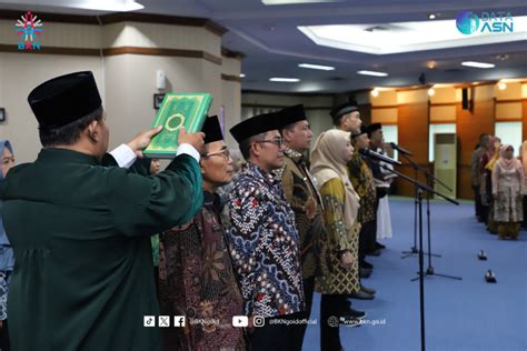 Penyegaran Organisasi Plt Kepala Bkn Melantik Pejabat Pimpinan Tinggi